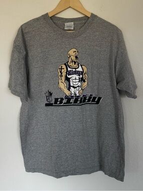 Vintage Y2K Sacramento Kings Mike Bibby Tee Size Large NBA Basketball
